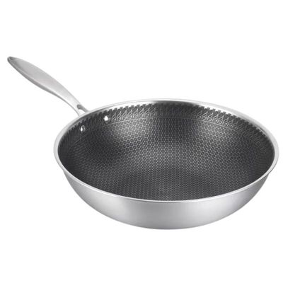 304 Edelstahl, gleichmäßige Wärmeverteilung, vielseitig, ergonomischer Griff, leicht zu reinigen