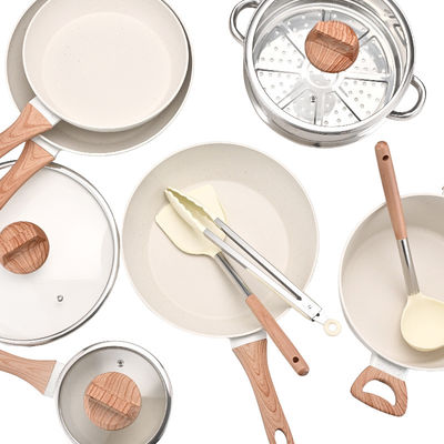 Gesundes Kochen nicht klebrige 12-teilige Auflaufgerichte mit Glasdeckel