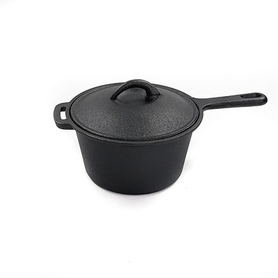 Vorgewürzte, aus Gusseisen bedeckte Schüssel mit langem Griff   Perfekt für die Kocherei auf dem Herd, Ofen und Grill