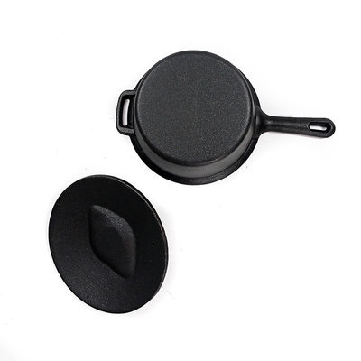 Vorgewürzte, aus Gusseisen bedeckte Schüssel mit langem Griff   Perfekt für die Kocherei auf dem Herd, Ofen und Grill