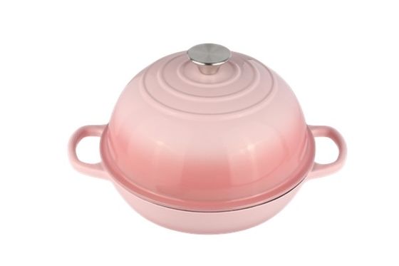 6QT rosa emaillierte Gusseisen-Ofen