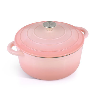5.5Qt Emaillierte Gusseisen-Niederländische Ofen - Perfekt zum Backen von Brot und Sauerteig, Ofensicher
