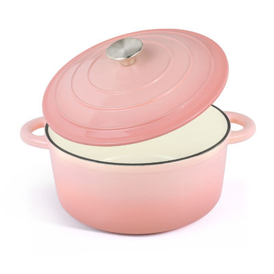5.5Qt Emaillierte Gusseisen-Niederländische Ofen - Perfekt zum Backen von Brot und Sauerteig, Ofensicher