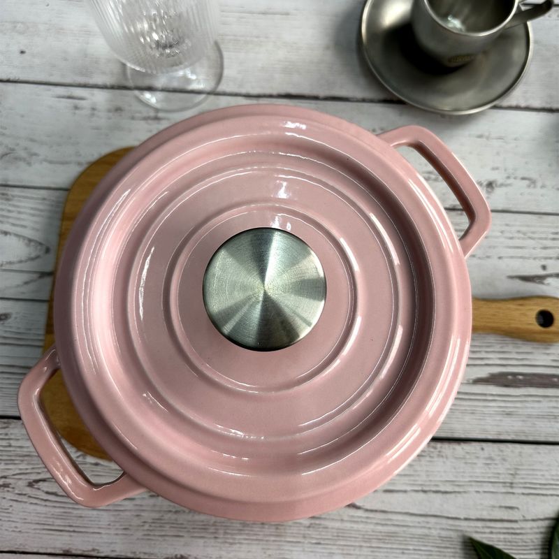 Emaillieren Sie überzogenen Roheisen-Suppentopf /cocotte durch Glasstop-Größe 18/20/22/24/26cm