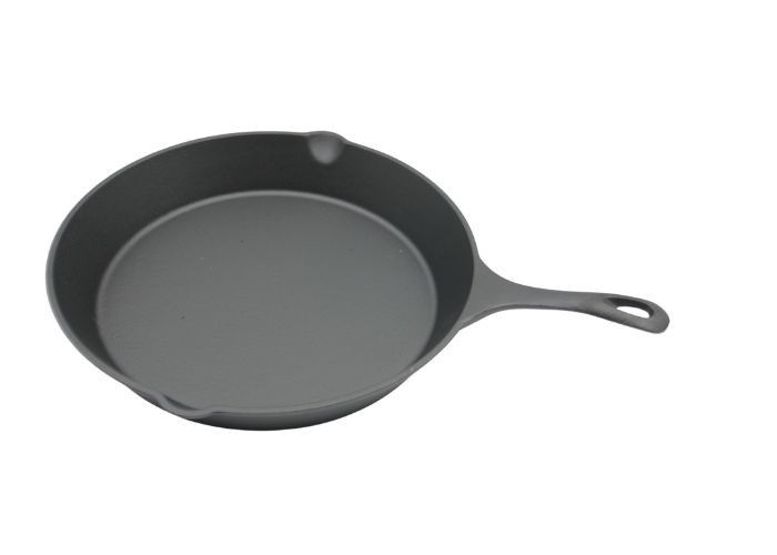 Runde Roheisen-Bratpfanne Vor-reif: Vervollkommnen Sie für Hausmannskost und im Freien, 10 Zoll/12 Zoll grillend