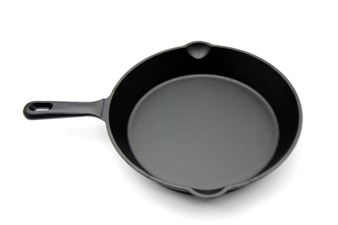 Rundes Roheisen haften nicht Bratpfanne 8-10 Zoll für das hohe Hitze-Kochen