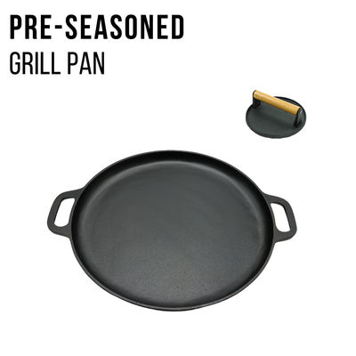 Vor reifer Roheisen-Grill Pan der Roheisen-Bratpfannen-30/35cm