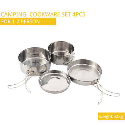 Soem- u. ODM-Stanley Camping Cooking Set Stainless Stahl 4pcs/Set
