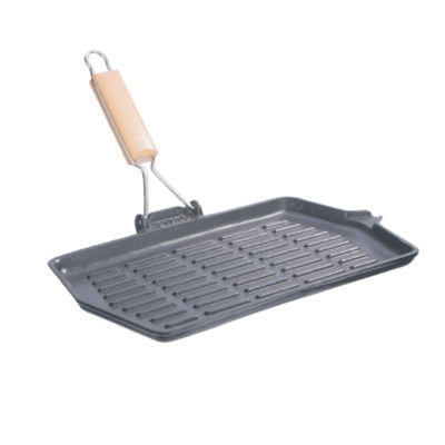 Grill sieben des Roheisen-13.8inch nicht Stock-Grill Pan For Camping