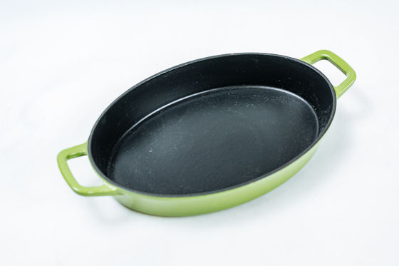 Roheisen Soem-ODM, das Pan Easy Lifting Oval Roasting Pan SGS brät