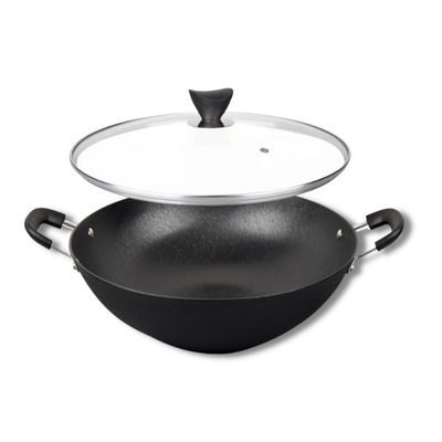 40/42cm chinesischer Wok Pan Large Bottom For Easy, der BSCI/SGS kocht