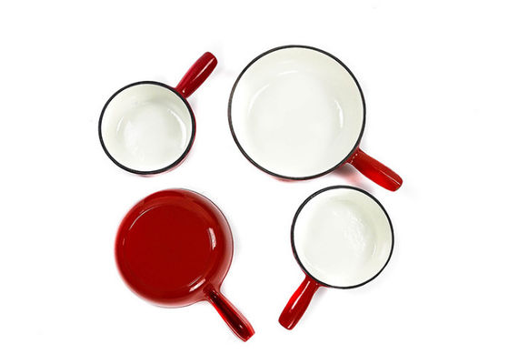 21cm Roheisen-Käse-Fondue-Topf 12 Pfund dauerhaft und langlebig